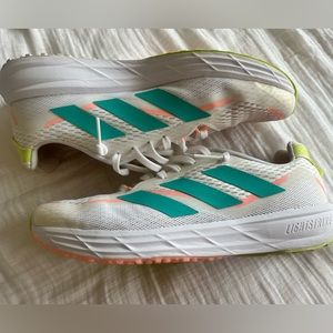 LIKE NEW White Adidas Shoes Breathable!!